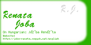 renata joba business card